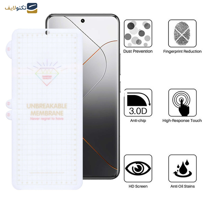 محافظ صفحه نمایش بوف مدل Hydrogel-G مناسب برای گوشی موبایل شیائومی 14 Pro - 14 Ultra - 12 Pro - Buff Hydrogel-G film screen protector suitable for Xiaomi 14 Pro - 14 Ultra - 12 Pro